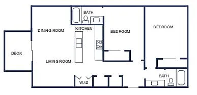 Floor plan Two Bedroom (B)