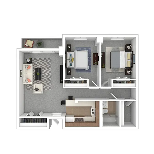 Floor plan Two Bedroom