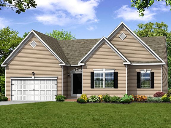 Elevation E Siding Facade with Opt Garage Door