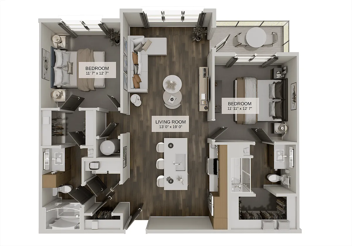 Floor plan The Crossroads Plus (B1B)