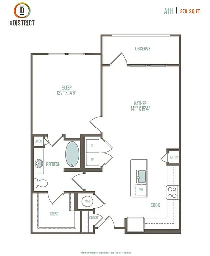 Floor plan A1H
