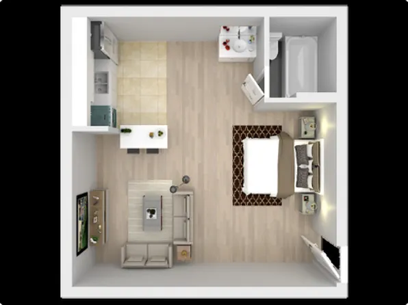 studio 629, 629 S Main St #0B-1Ba-300Sqft, Las Vegas, NV 89101