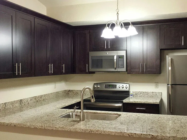 chef's kitchen with large stainless sink and garbage disposal