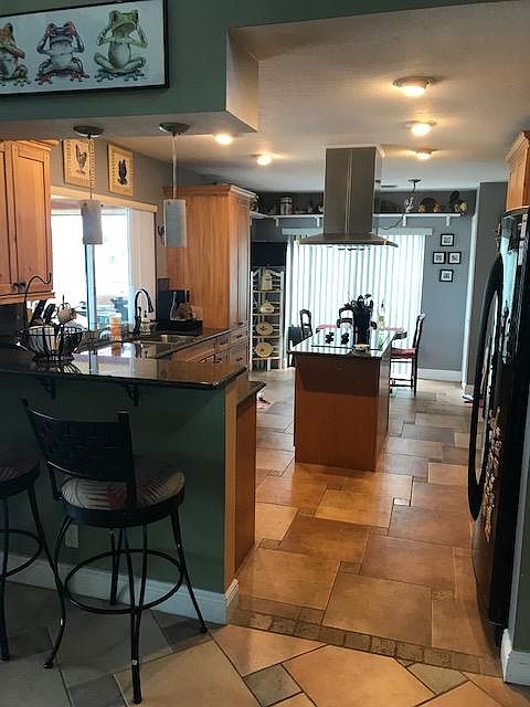 Kitchen with granite countertops