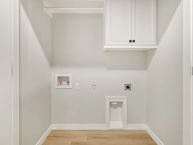 Washer and dryer hookups.