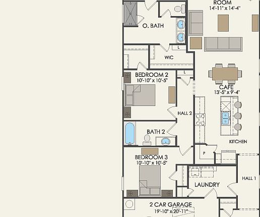 First Floor 3 br 2 ba