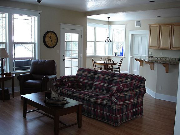 Living room into Kitchen