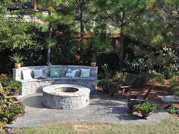 Custom Firepit/Bench/Patio
