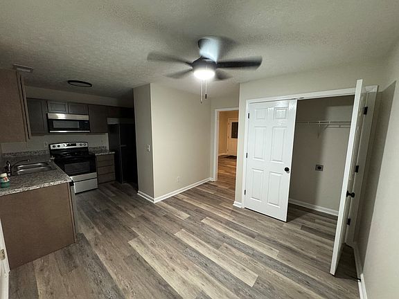 Laundry closet off of eat in kitchen