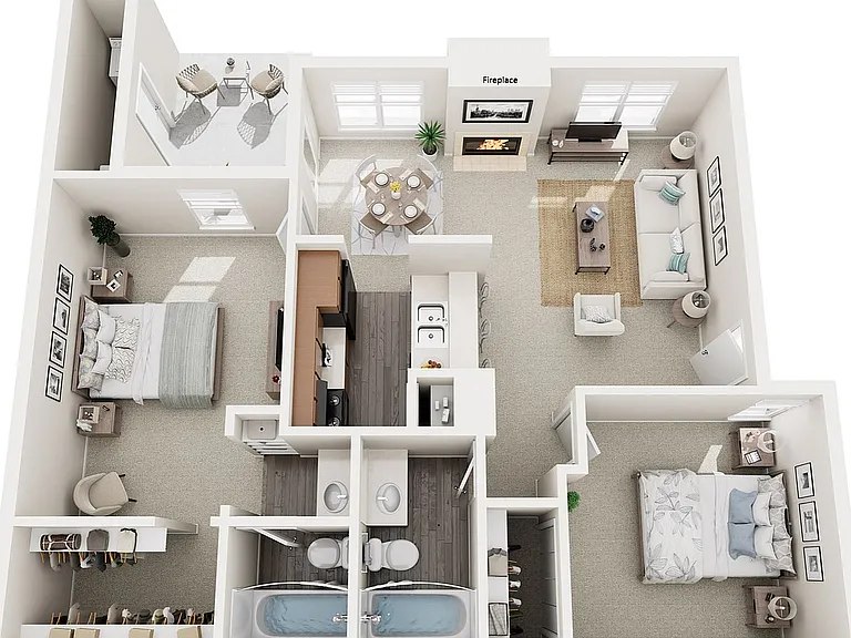 Two Bedrooms, Two Bathrooms, 900 sqft. Two Bedrooms, Two Bathrooms, 900 sqft.