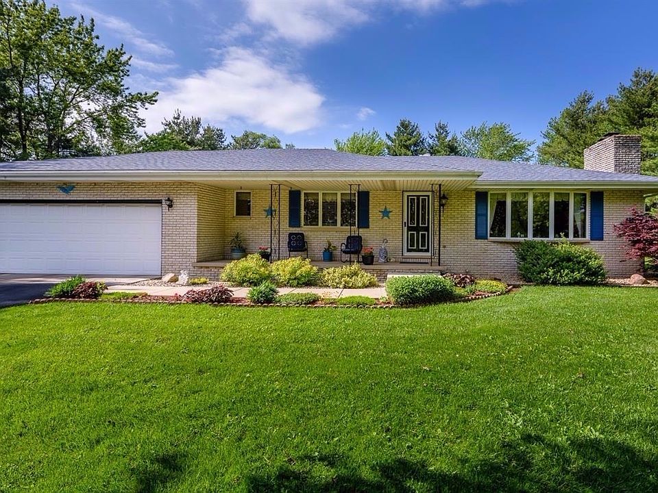 BRICK RANCH WITH BASEMENT, 2.5 CAR GARAGE, 26X40 POLE BARN ON 5 ACRES PLUS AN ADDITIONAL 5 ACRE PARCEL ADJACENT TO THE HOME!