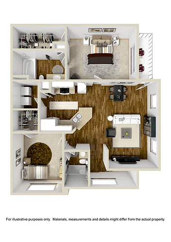 Floor plan Two Bedroom