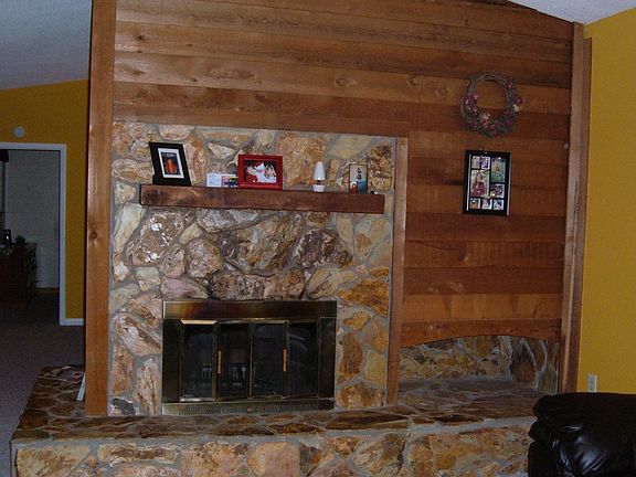 Double Sided Wood Burning Fireplace