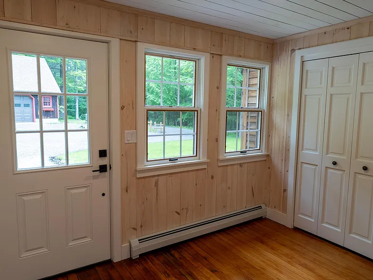 Mudroom entrance with large closet