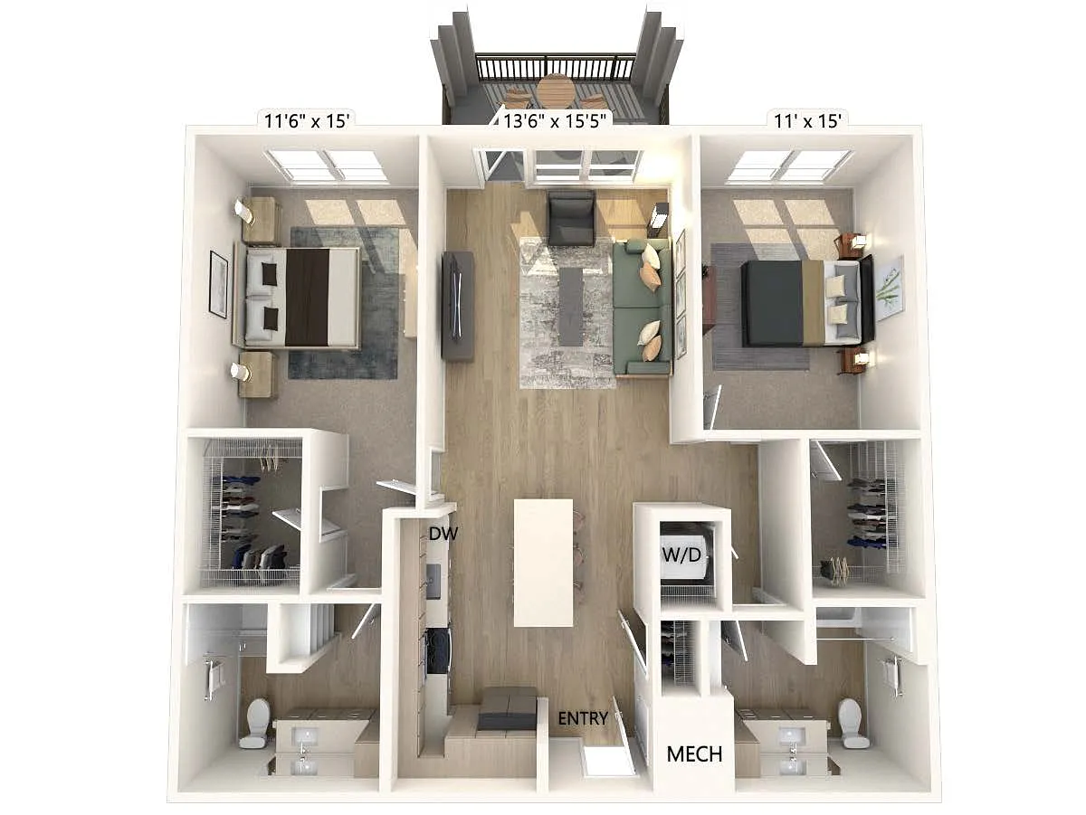 Floor plan B2-1258