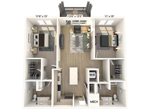 Floor plan B2-1258