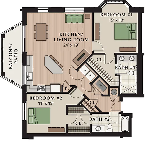 Floor plan Martinique