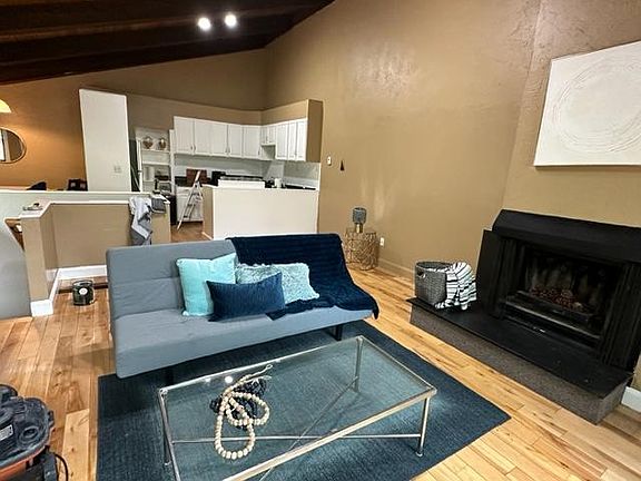 Living room with hardwoods floors
