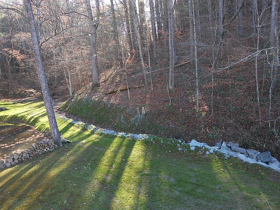 Stream next to house