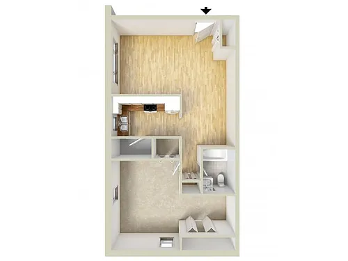 Floor plan One Bedroom