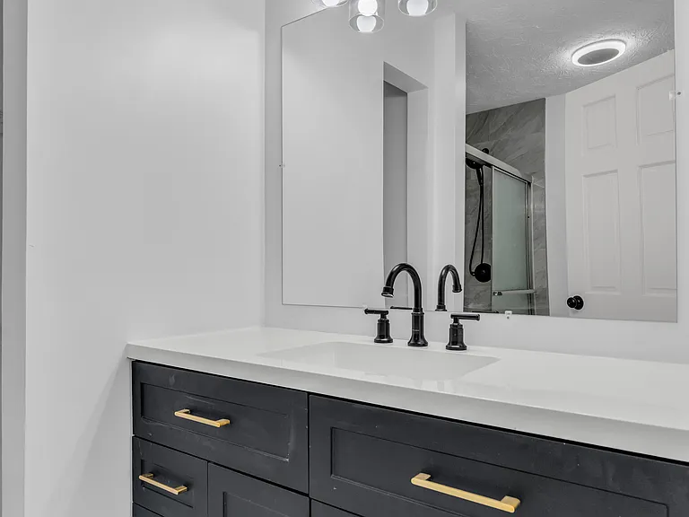Beautiful new lighting and fixtures throughout