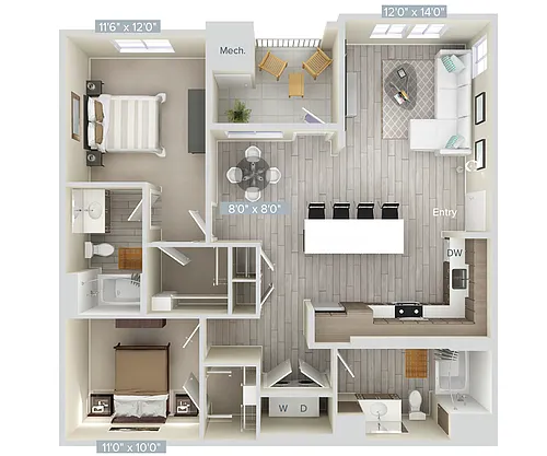 Floor plan B3-1172-2