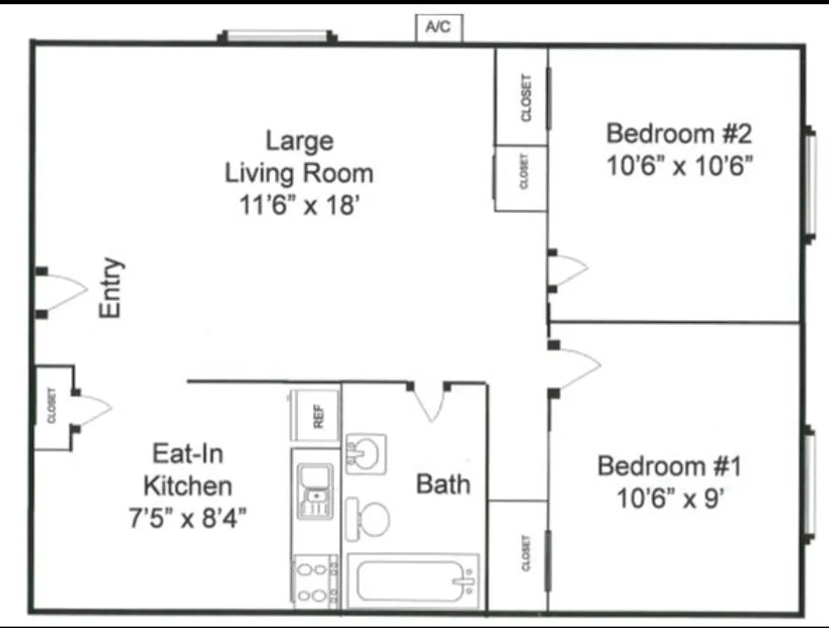 2 bed, 500 sqft, $1,500 — Photo 1