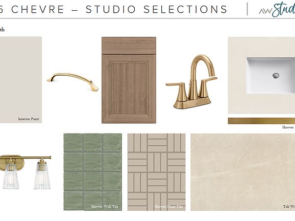 Primary bath design studio selections