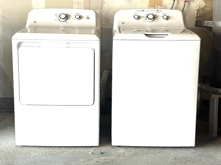 Washer and Dryer are installed in the Garage