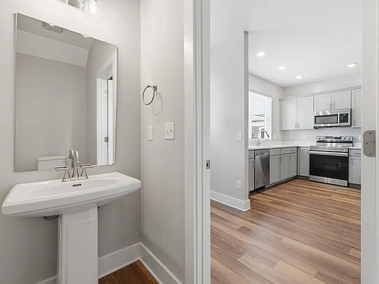 half bath on first floor