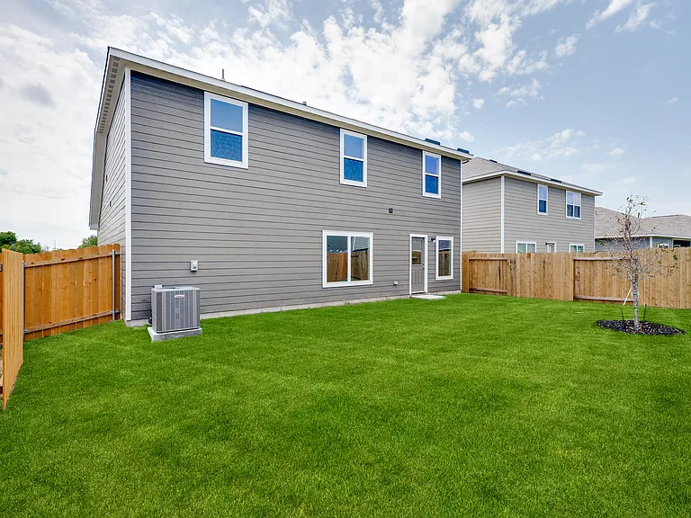 The Cypress has a fully-fenced back yard.
