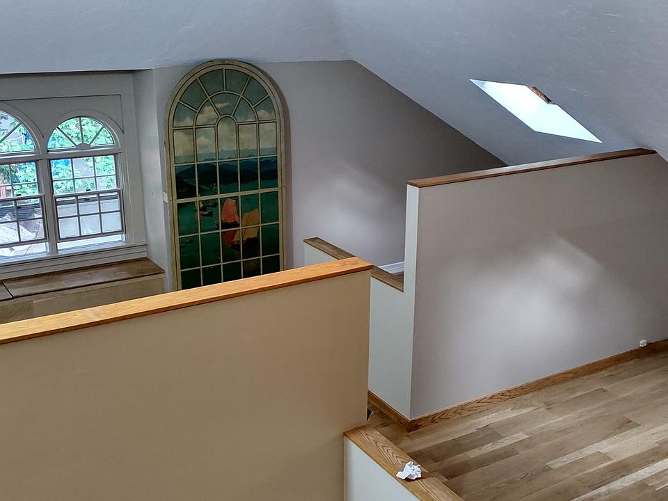 Divided living area perfect for home office