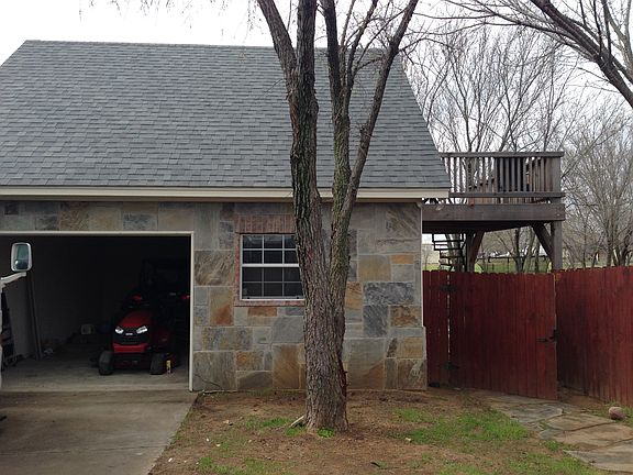 Garage with room upstairs