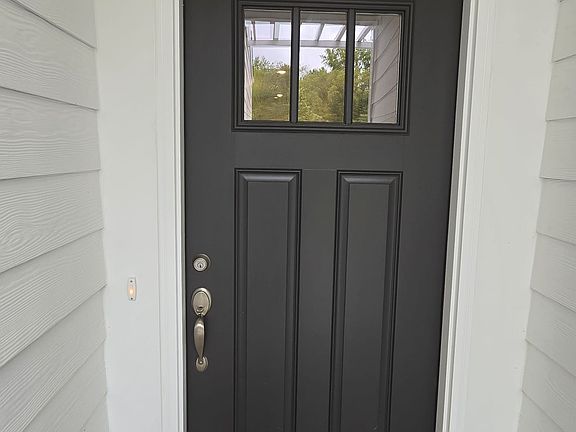 Front door, entering the house