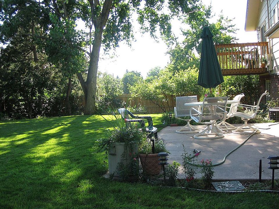Secluded backyard with mountain view
