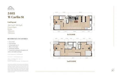 Floor plan Private room at 5403 Carlin St - 3B3B