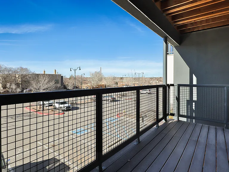 216 Balcony, 316 is top floor, with storage on opposite side of balcony.