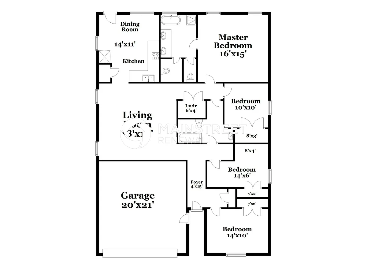 Floor Plan - 421 Crescent Creek Ln