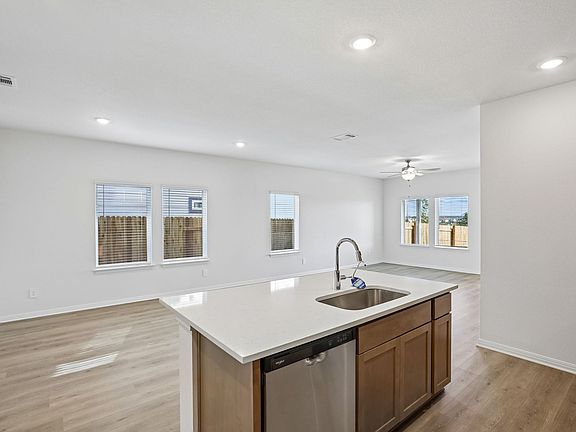 Kitchen, Living, and Dining Areas