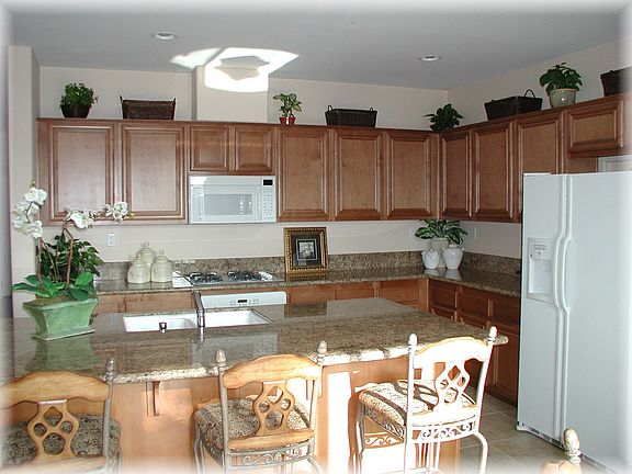 Kitchen with granite counters
