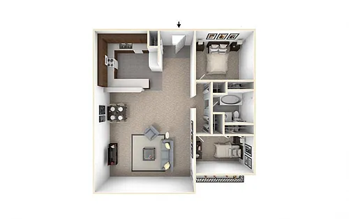 Floor plan 2X1 B