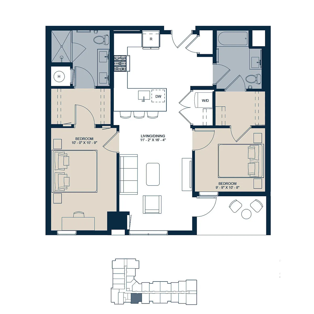 Floor plan B2