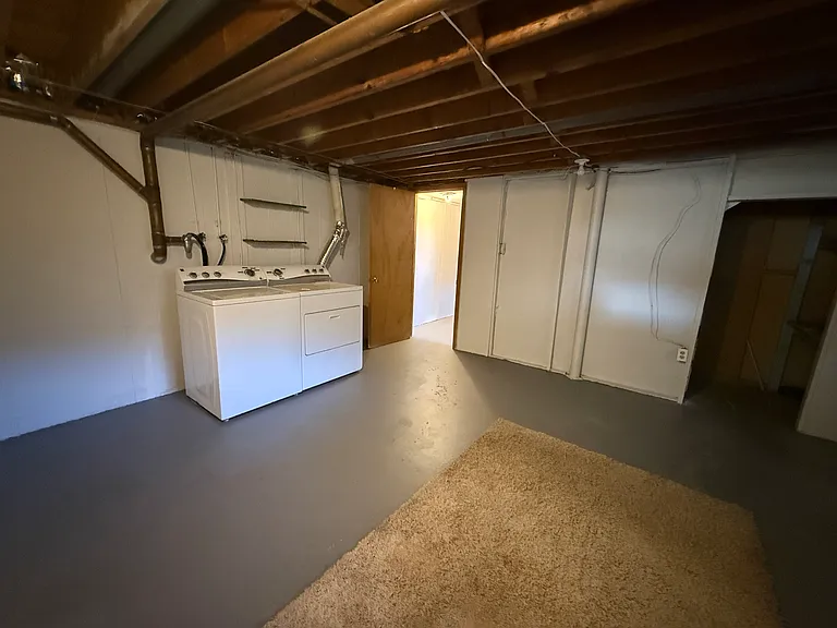 laundry in basement