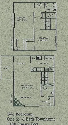 2 bed/ 1.5 bath Townhome 2 bed/ 1.5 bath Townhome