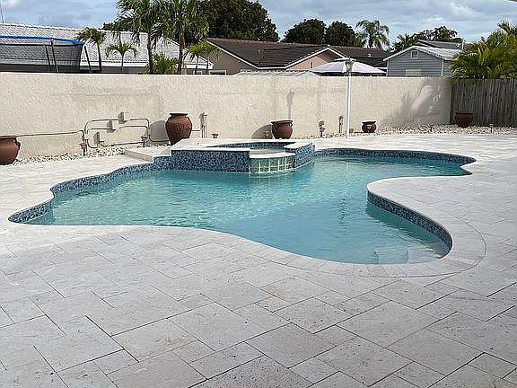 Pool view from terrace 2