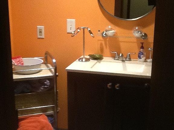 bath with tub and shower