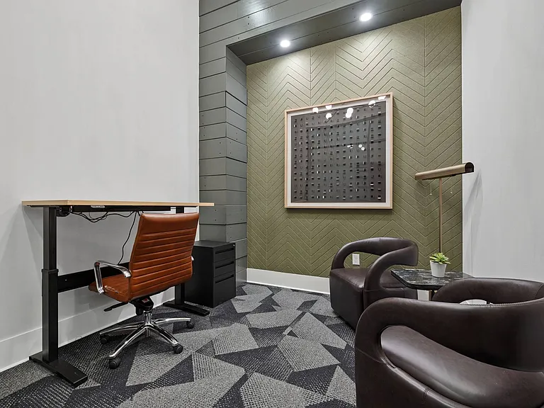 Private work spaces designed for productivity.