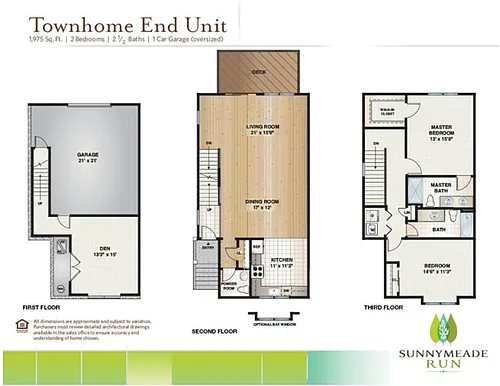 Floor plan Townhouse End Unit