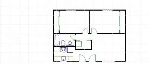 Floor plan 2x1A