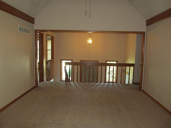 View from great room to front door